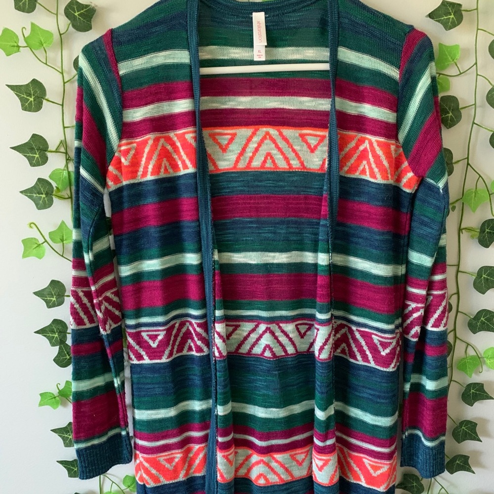 multi color cardigan